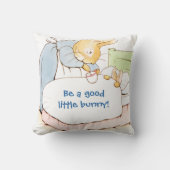 Coussin de jet de nurserie vintage Peter Rabbit (Recto)