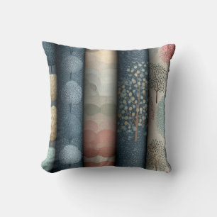Coussin de jet de panneaux d'arbres botaniques sca