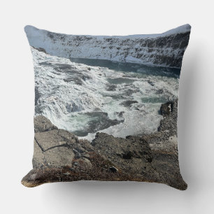 Coussin de jet de paysage de la nature islandaise