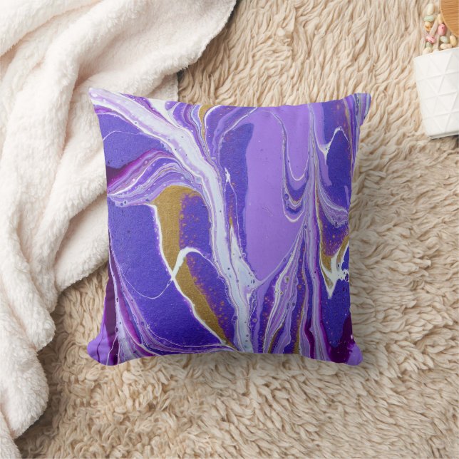 Coussin de jet de peinture abstraite belle (Couverture)