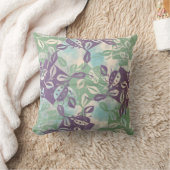 Coussin de jet de peinture de jardin papillon viol (Couverture)