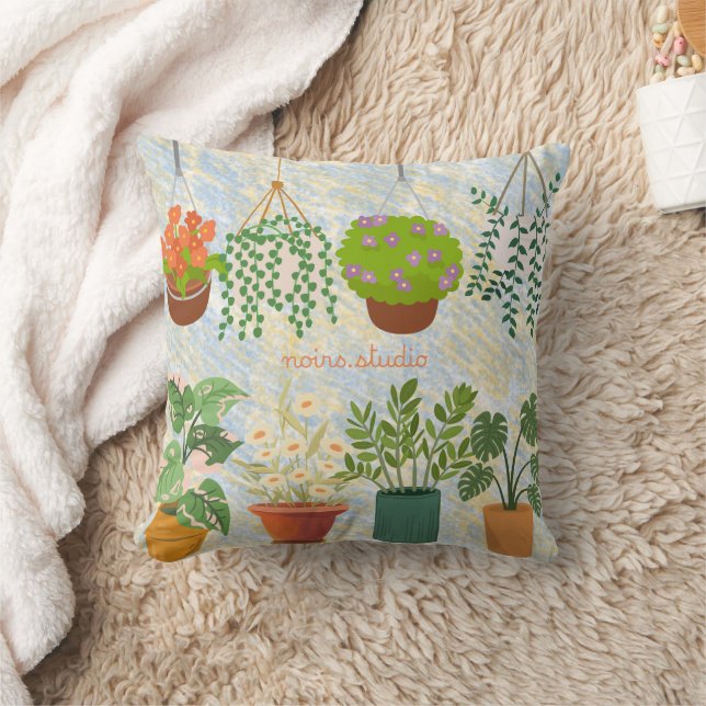 Coussin de jet de plantes d'intérieur (Couverture)