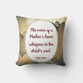 Coussin de jet de poésie pour le cœur sentimental (Recto)