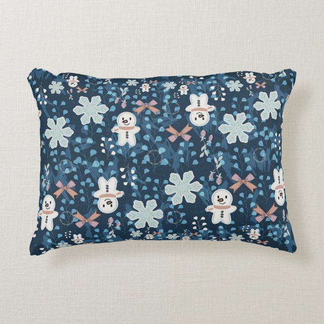 Coussin de jet de vacances fantaisiste et cosy (Devant)