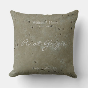 Coussin de jet de vignoble de vin