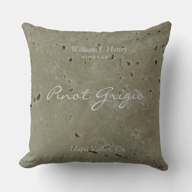 Coussin de jet de vignoble de vin (Recto)