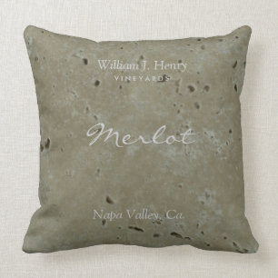 Coussin de jet de vignoble de vin