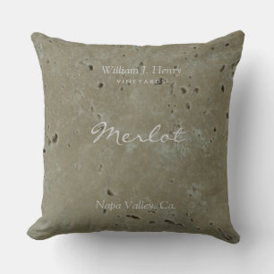 Coussin de jet de vignoble de vin