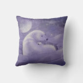 Coussin de jet doux ours polaires (Verso)