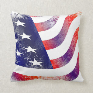 Coussin de jet drapeau américain tendance