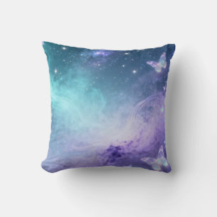 Coussin de jet Dreamy Galaxy Butterfly