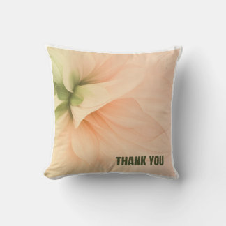 Coussin de jet élégant et doux à motif floral "Mer