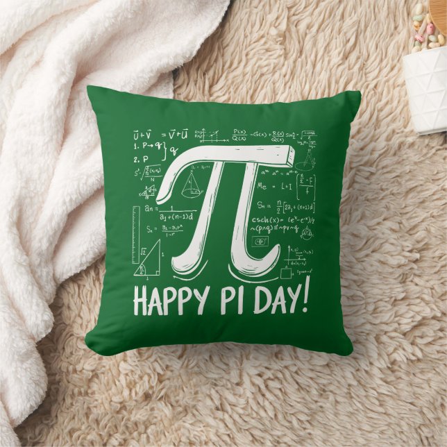 Coussin de jet élégant Pi – Amateur de maths confo (Couverture)