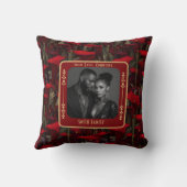 Coussin de jet élégant sentimental 25e anniversair (Verso)