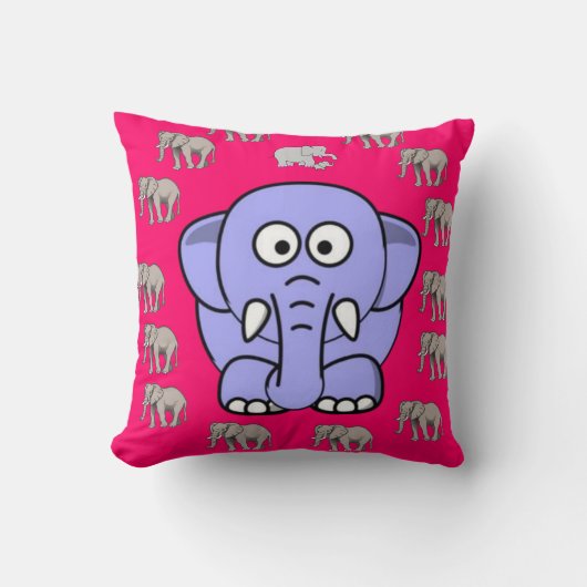 Coussin de jet éléphant (Recto)