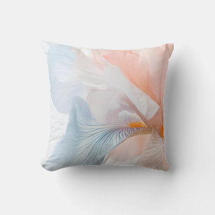 Coussin de jet en aquarelle florale pastel abstrai