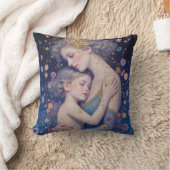 Coussin de jet en art de mère et d'enfant  (Couverture)