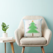 Coussin de jet en forme de Sapin de Noël (Chaise)
