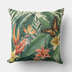 Coussin de jet exotique de jardin délice