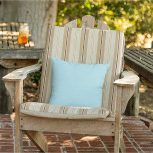 Coussin de jet extérieur bleu poudre