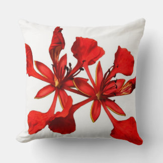 Coussin de jet Fleur de Poinciana royal