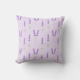 Coussin de jet fleurs de lavande