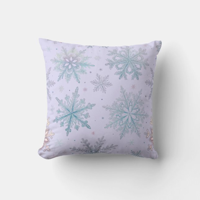 « Coussin de jet flocon de neige (Recto)