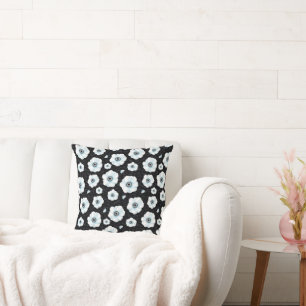 Coussin de jet floral à l'anémone panda