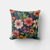 Coussin de jet floral élégant (Recto)