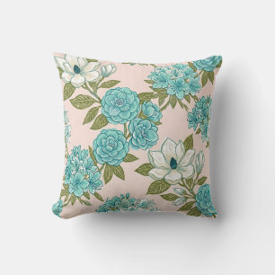 Coussin de jet floral Magnolia