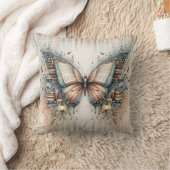 Coussin de jet floral papillon, décoration de nurs (Couverture)