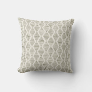 Coussin de jet géométrique minimaliste en diamant