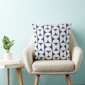 Coussin de jet géométrique Navy moderne (Chaise)
