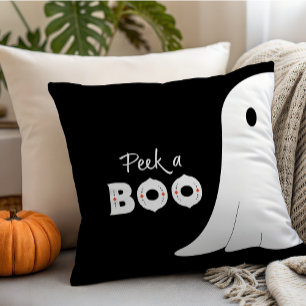 Coussin de jet Halloween Fantôme Peek a Boo