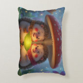Coussin de jet hérisson mignon champignon (Devant(Vertical))