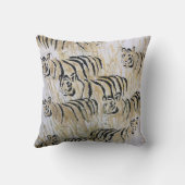 Coussin de jet imprimé avec peinture de la savane (Verso)