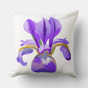 Coussin de jet Iris Violet