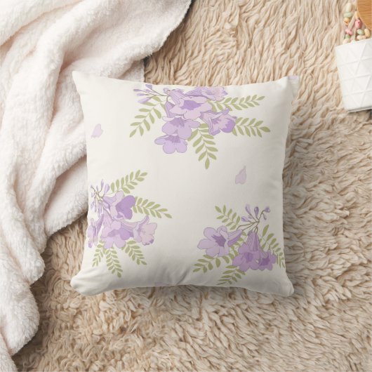 Coussin de jet Jacaranda Fleurs Australiennes (Couverture)