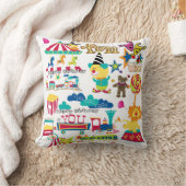 Coussin de jet, Joyeux Anniversaire Carnaval Cirqu (Couverture)