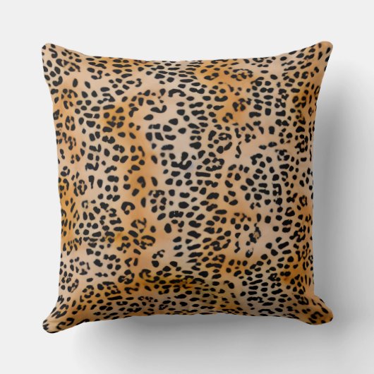 Coussin de jet Léopard  (Verso)