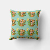 Coussin de jet Little Tiger & Butterfly (Verso)