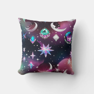 Coussin de jet - Lune céleste Tourmaline Opale