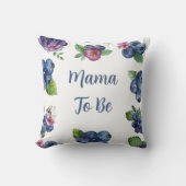 Coussin de jet Mama à croquer pour future maman (Recto)