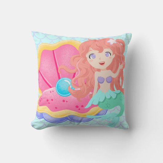 Coussin de jet mermaid (Recto)