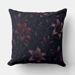 Coussin de jet Midnight Lilies Moody Botanicals