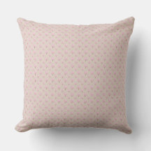Coussin de jet minimaliste à motif floral rose