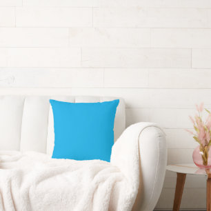 Coussin de jet minimaliste bleu de luxe
