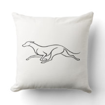 Coussin de jet minimaliste en art de ligne grise m