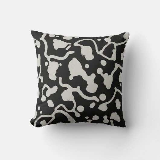 Coussin de jet motif vache (Recto)