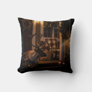Coussin de jet Noël joyeux – Renne